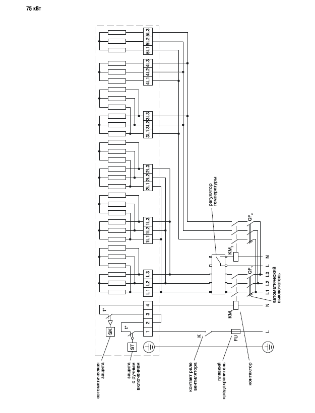 Эл/нагреватель для прямоугольных каналов EHR 800*500-75